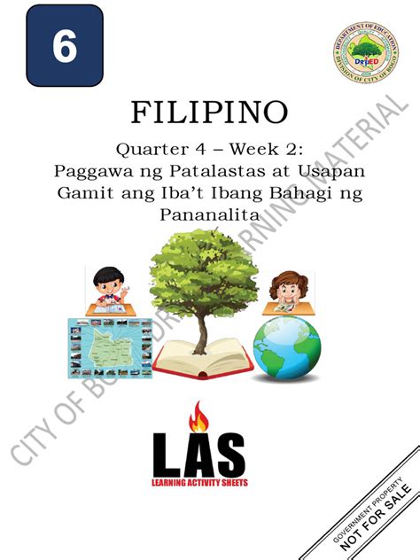 Grade 6 Filipino Modyul: Paggawa ng Patalastas at Usapan .